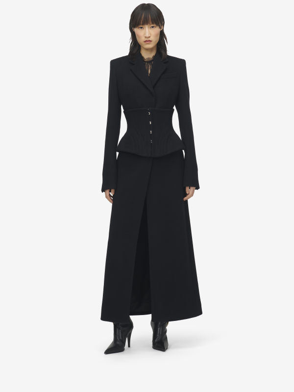 ALEXANDER MCQUEEN - Wool Cashmere Long Coat - Item 842792QKABR1000